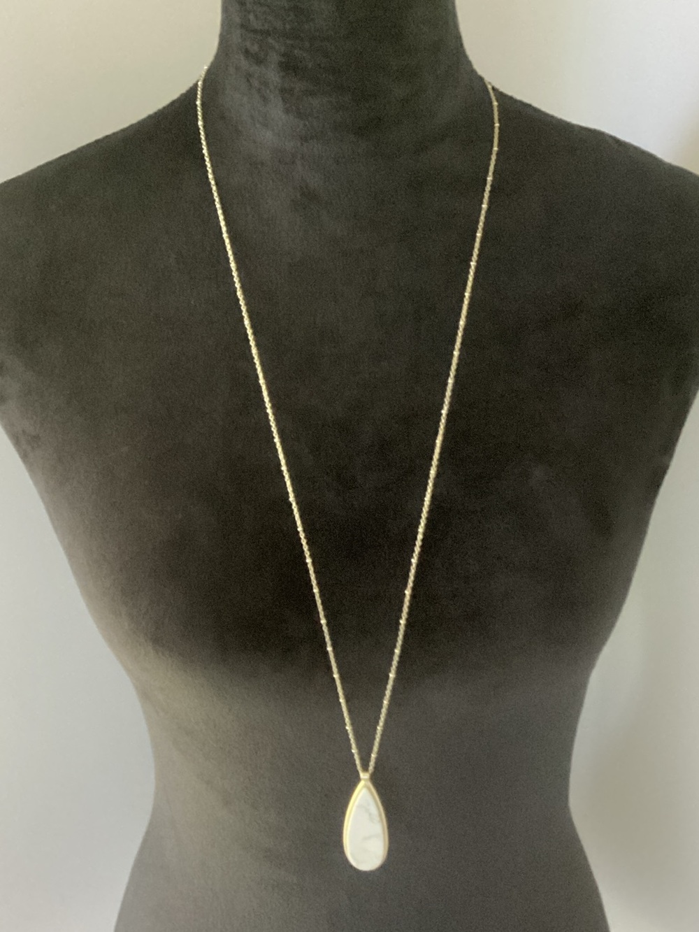 Loft Gold Teardrop Pendant Necklace